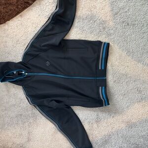 Sergio Tacchini Black and Blue Performance Jacket